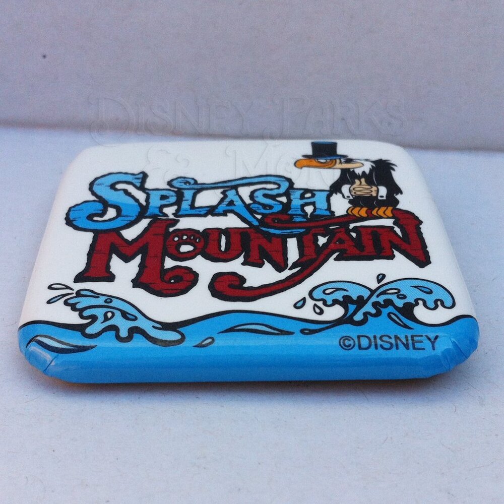 Vintage Disneyland Splash Mountain Button Pin Vulture Logo 1996 Disney Parks - Picture 3 of 3